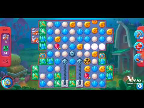 Fishdom. 8531 hard level no boosters and diamonds. 10 moves