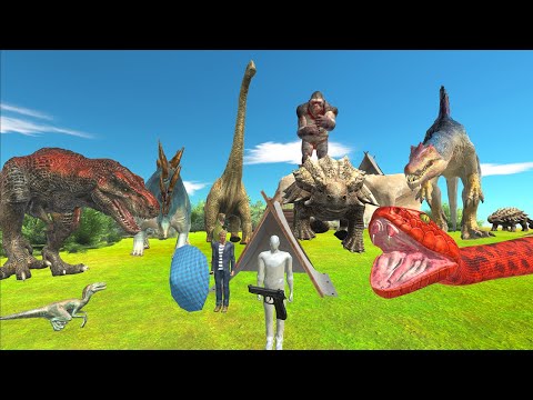 Jurassic World Evolution Camping 21 - Rescue Coward Cole from Prison Animal Revolt Battle Simulator