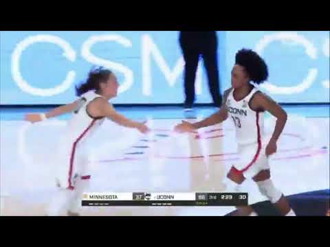 UConn Women's Basketball Highlights v. Minnesota 11/20/2021 (Battle 4 Atlantis Quarterfinals)