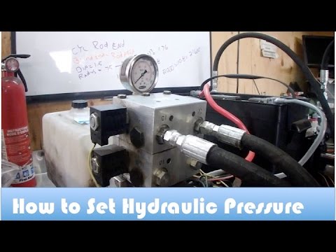 How to Set a Hydraulic Relief Valve