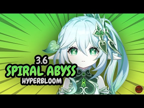 New 3.6 Spiral Abyss 12th Floor Destroyed by Nahida Hyperbloom & Kazuha National - Genshin Impact