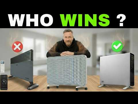 Electric Heaters for Home, 2000W Energy Efficient Quiet Space Heater with Thermostat,6H Timer,Natural/Warm Wind for Bedroom Living Room(B) video review thumbnail