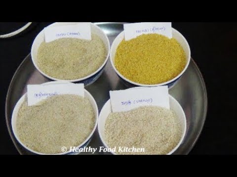 How to differentiate between kodo millet(varagu),little mill...