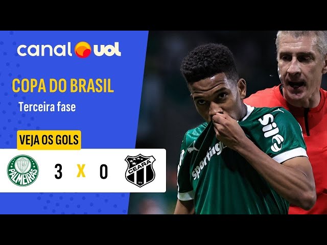 Palmeiras bate Ceará com show de Estêvão e segue na Copa do Brasil