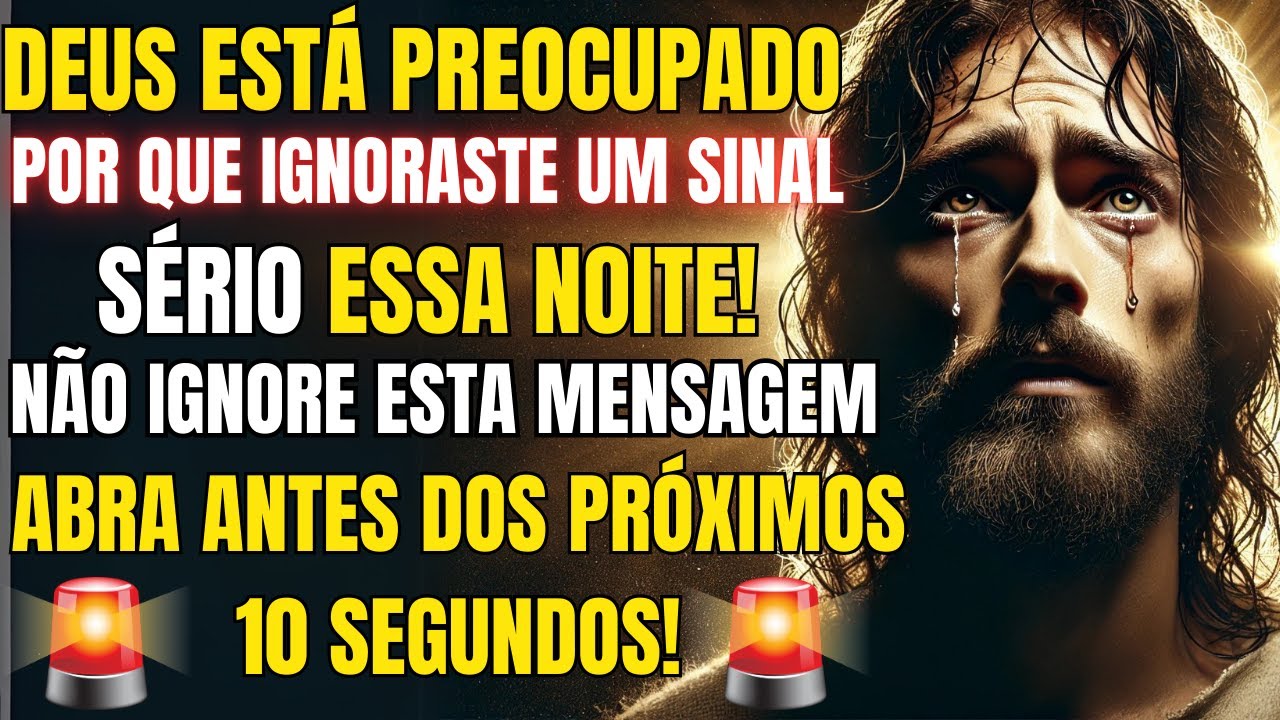 DEUS DIZ: NÃO IGNORE ESTE SINAL EM SUA VIDA, É UMA MENSAGEM PARA VOCÊ,  ABRA ANTES QUE SEJA TARDE!