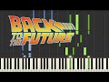 Back To The Future Theme Song Piano Tutorial Synthesia