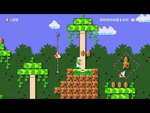 Super Mario Maker 2: Player Course "Lost Island-Tropical Forest 2-1" [1080 HD]