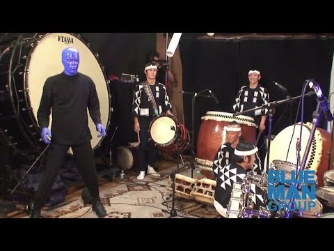 Kodo Drummers Play Drums with Blue Man Group | Tribal Rhythms - Percussive Drums