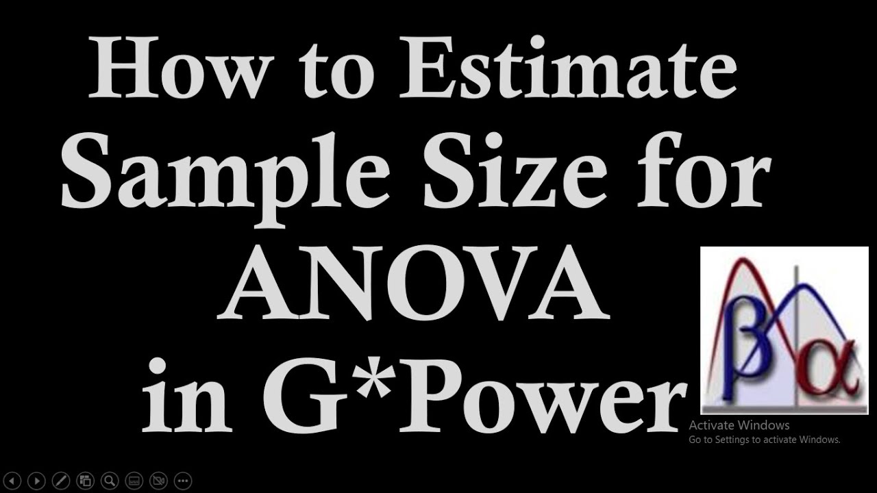 How to Estimate Sample Size for ANOVA in G Power