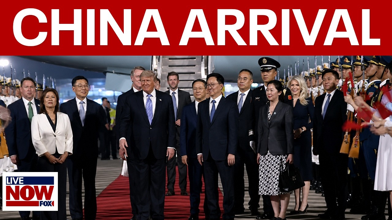 BREAKING: Trump arrives in China ahead of high stakes talks with Xi Jinping