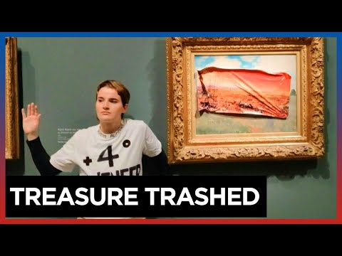 Activists deface Monet painting at museum in Paris