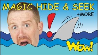 Magic Hide and Seek + MORE Funny Short Stories for Kids from Steve and Maggie | Wow English TV