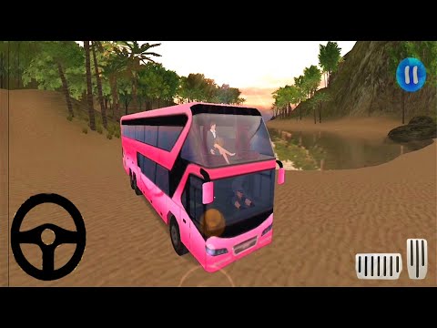 Hill Coach Driver Game - Offroad Transit Bus Simulator - Android Gameplay