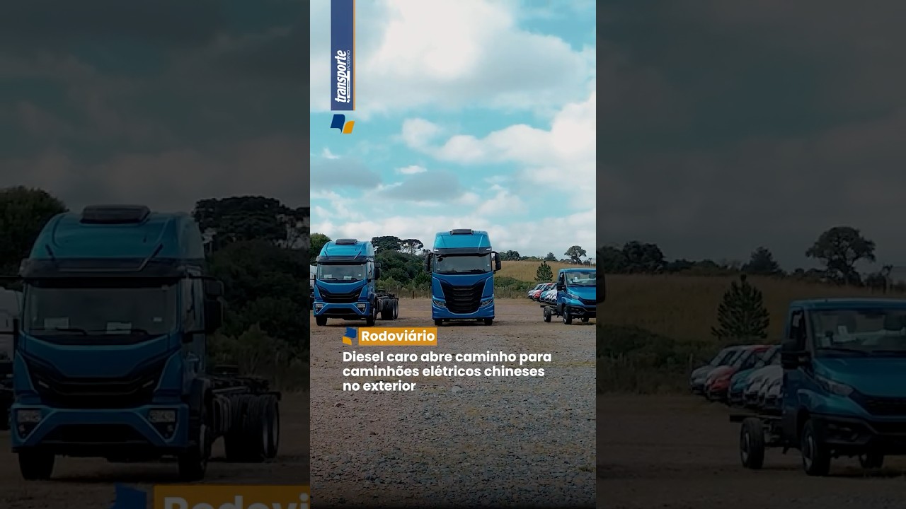 Diesel caro abre caminho para caminhões elétricos chineses no exterior  #transportedecargas