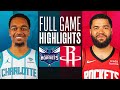 HORNETS at ROCKETS | FULL GAME HIGHLIGHTS | November 1, 2023