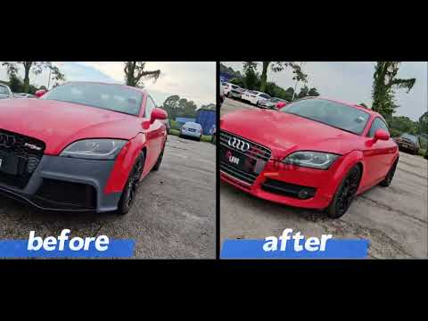 Audi tt mk2 2006-2014 conversion mk3 ttrs style front bumper bodykit