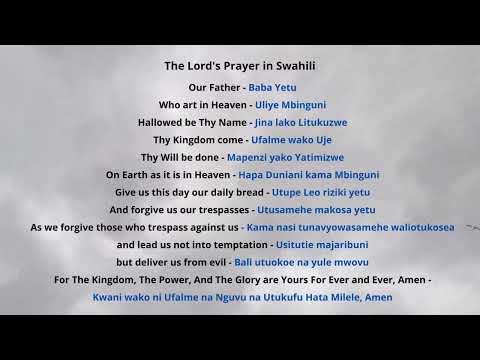 The Lord's Prayer in Swahili