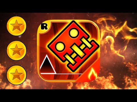 Geometry Dash Meltdown All Levels 1-3 100% Completed [All Coins]