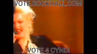Cyndi Lauper singing Rock N Roll