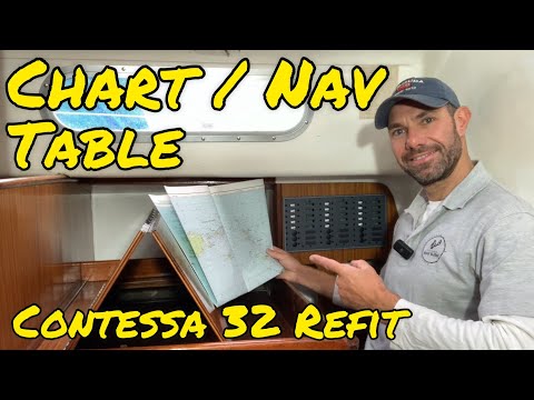 Refitting the Chart Table, Nav and Switch Panel Area (Project Lottie Ep 25)
