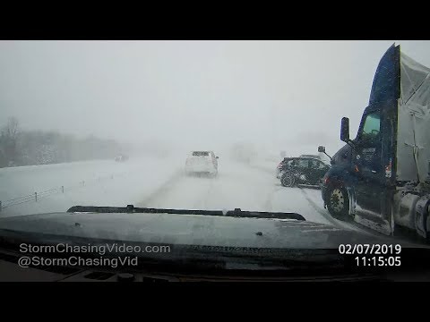 Saint Cloud, MN Winter Storm Crashes AM - 2/7/2019