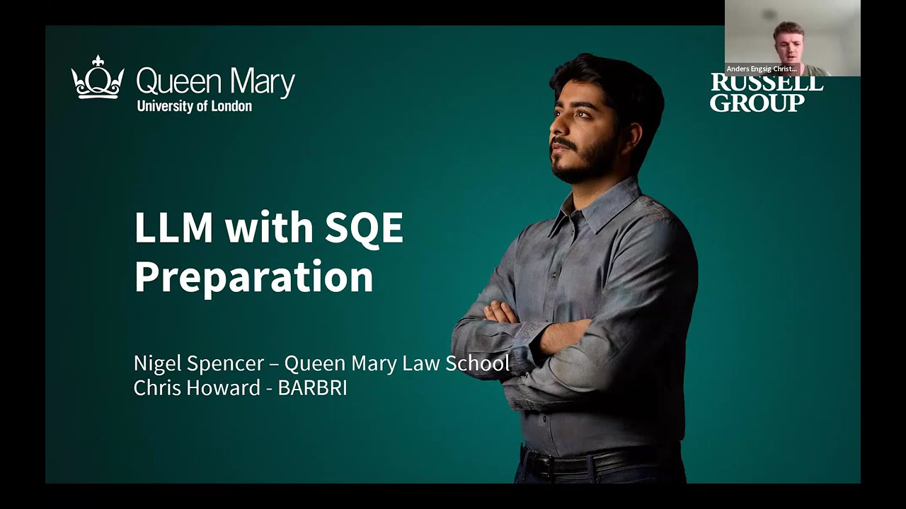 Study your LLM with SQE Preparation at Queen Mary Webinar