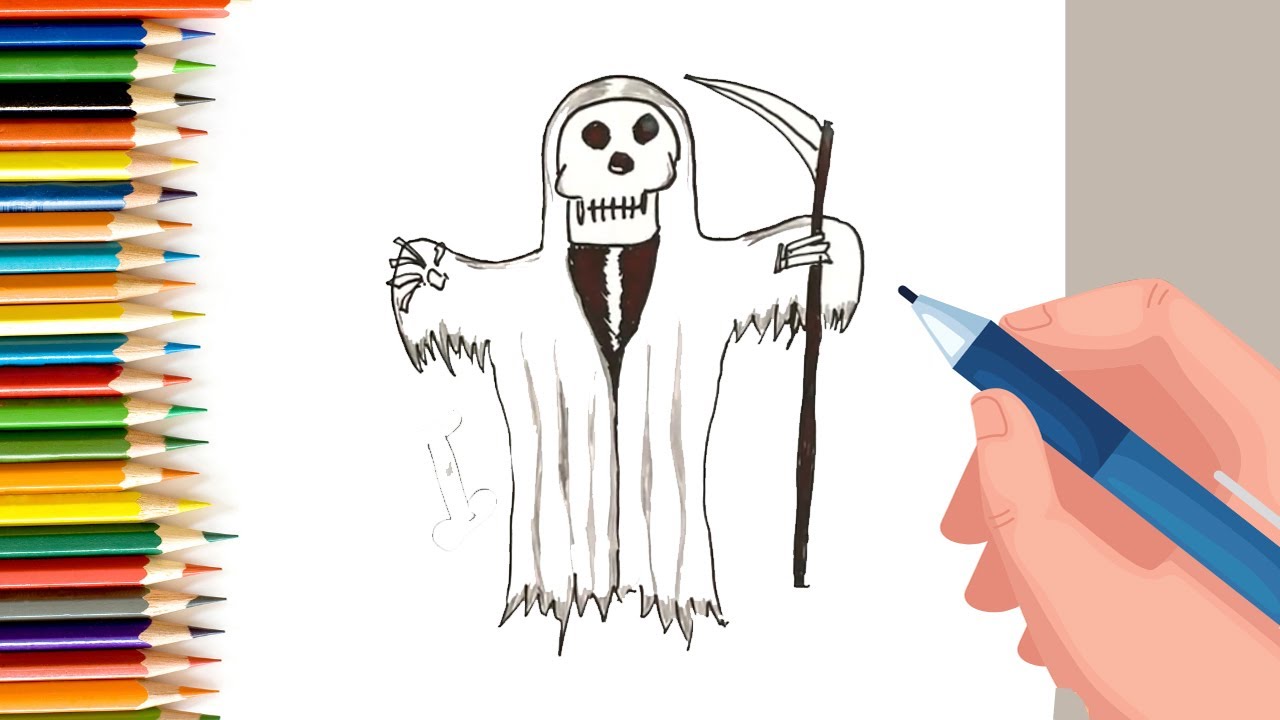 How to draw Grim Reaper