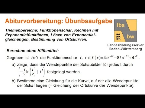 Kursstufe: Vielseitige Übung mit e-Funktion und Funktionenschar