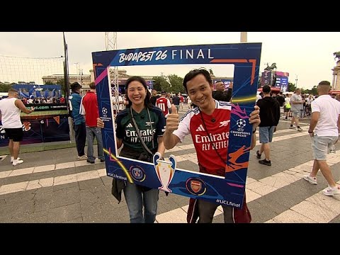 Llega el día de la final de la Champions, así lo viven los fans en Budapest