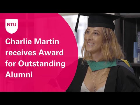 Charlie Martin receives Award for Outstanding Alumni from NTU