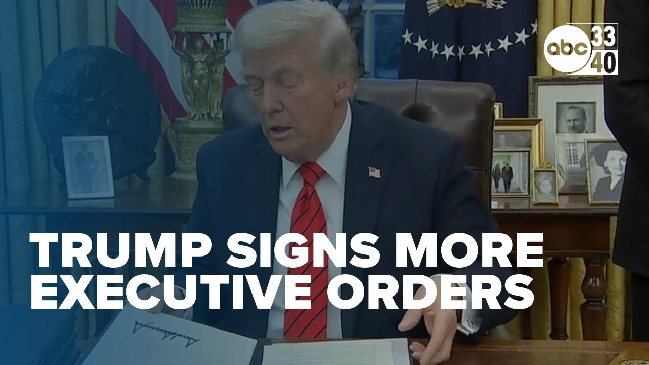 President Trump signs more executive orders