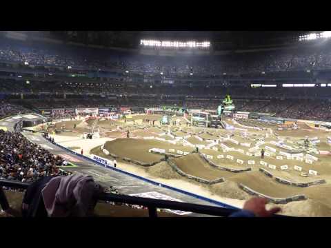Martin - Plessinger crash 2016 Toronto AMA Supercross 250 main