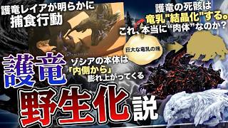 【モンハンアセンダンス 解説】PV①の護竜レイアが"明らかな捕食行動"。まさか野生化？『ゾシアの本体が"内側から膨れ上がってくる"事や"護竜の死骸の結晶化"について』【モンハン解説シリーズ】