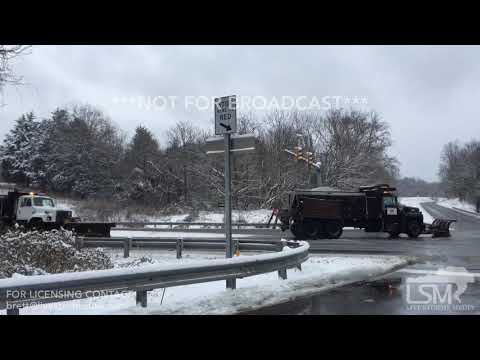 1-13-19 Charlottesville, VA - Heavy snow and treacherous roads during winter storm Gia