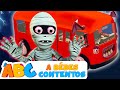 Las Ruedas Del Autobús De Halloween Canciones Infantiles ABC Español A Bebés Contentos
