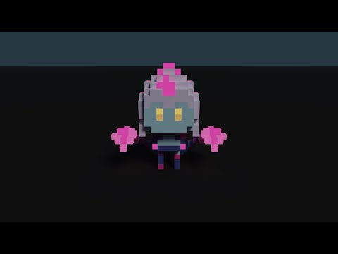 Evelynn Chibi Voxel Art | League Of Legends | LoL FanArt