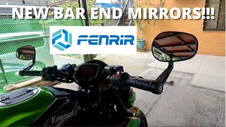 FENRIR Bar End Mirrors | Unboxing and Installation | 2022 Kawasaki Z900