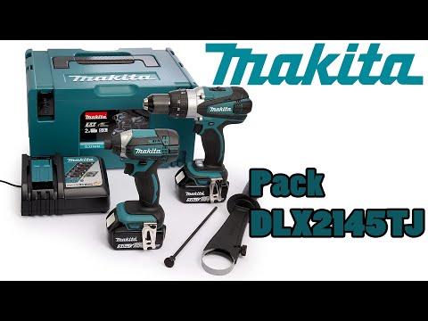 Akumuliatorinis smūginis gręžtuvas MAKITA DHP458Z 18V be akumuliatorių ir įkroviklio video