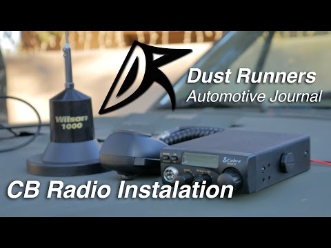 How to Install A Cobra 19 CB Radio in your Jeep Using a Wilson 1000 Magnet Mount Antenna