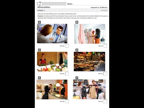 ÖSD A1 PART 1 - German listening task / preparation (new)