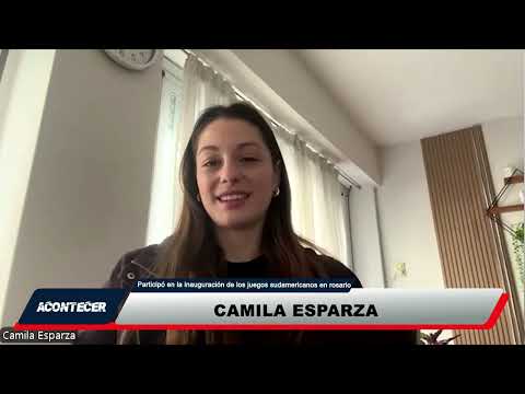 Marcos Juárez: Camila Esparza participó en la inauguración de laos Juegos Suramericanos