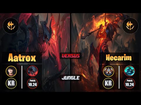 Tarzan AATROX (Jungle) [Conqueror] VS HECARIM - Challenger KR Patch 10.24