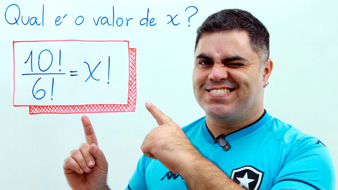 🔥 EQUAÇÃO COM DIVISÃO DE FATORIAL MUITO INTERESSANTE! Você consegue resolver isso?