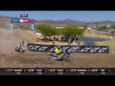 MXGP of Leon - Mexico MXGP Race 2 Arnaud Tonus passes Max Nagl