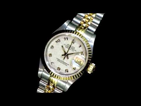 Lady's 18k Yellow Gold/Stainless Steel Rolex Datejust Automatic Wristwatch