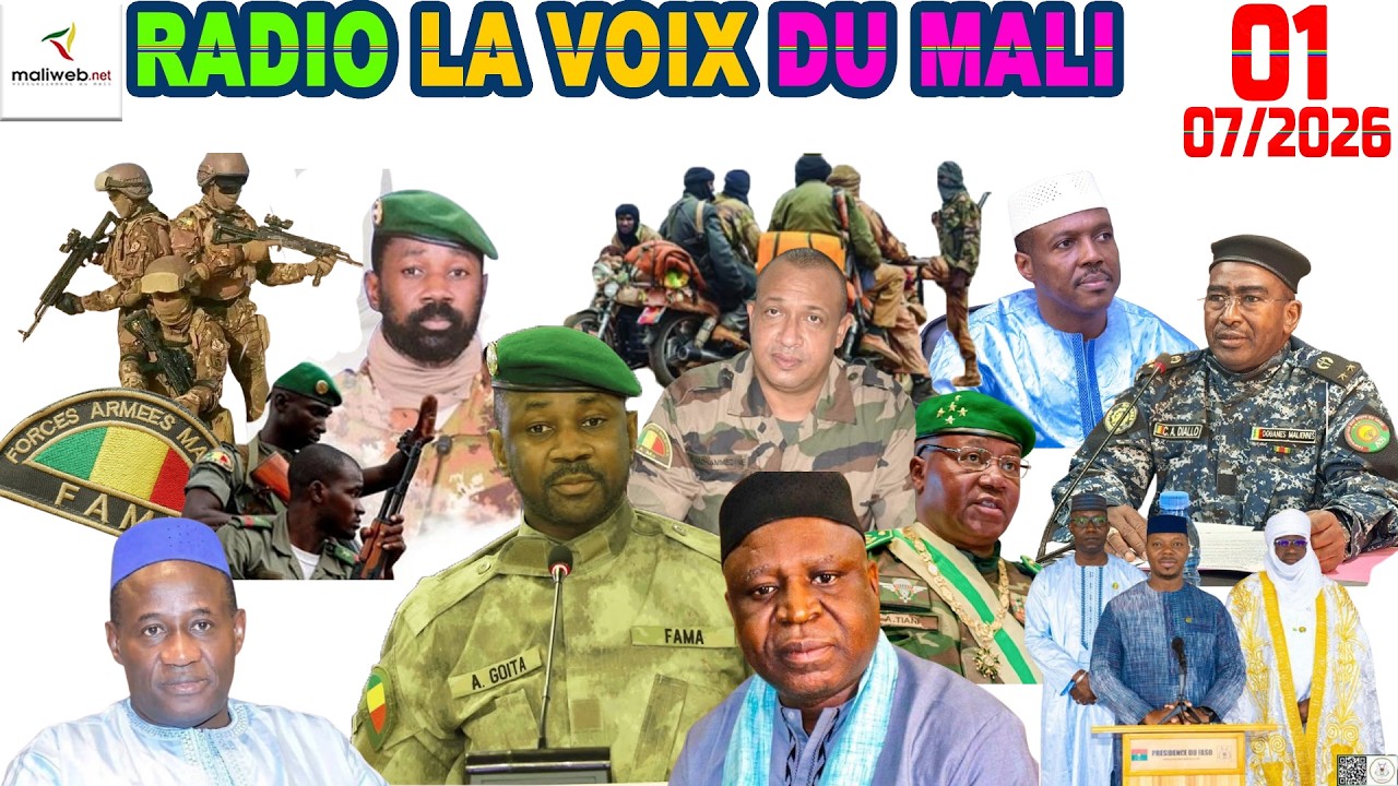 La Revue de Presse de la RADIO LA VOIX DU MALI du 01 Juillet 2026