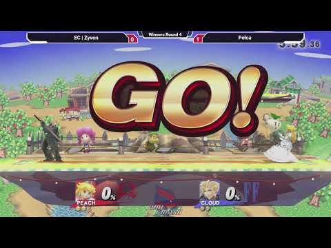 Smash 4: EC | Zyvon (Peach) V Pelca (Diddy Kong) - Rowdy's Riverhawk Rumble 2 SSB4