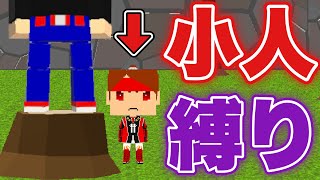 小人縛りやってみた‼️【チートバグ】【脱獄ごっこ】