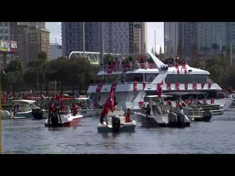 スーパーボウル王者タンパベイ・バッカニアーズのボートパレード (Boat parade for Super Bowl champions Tampa Bay Buccaneers)