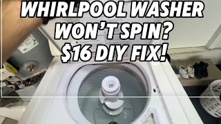Whirlpool top load washer won't spin? Motor coupling replacement. Part #285753A
